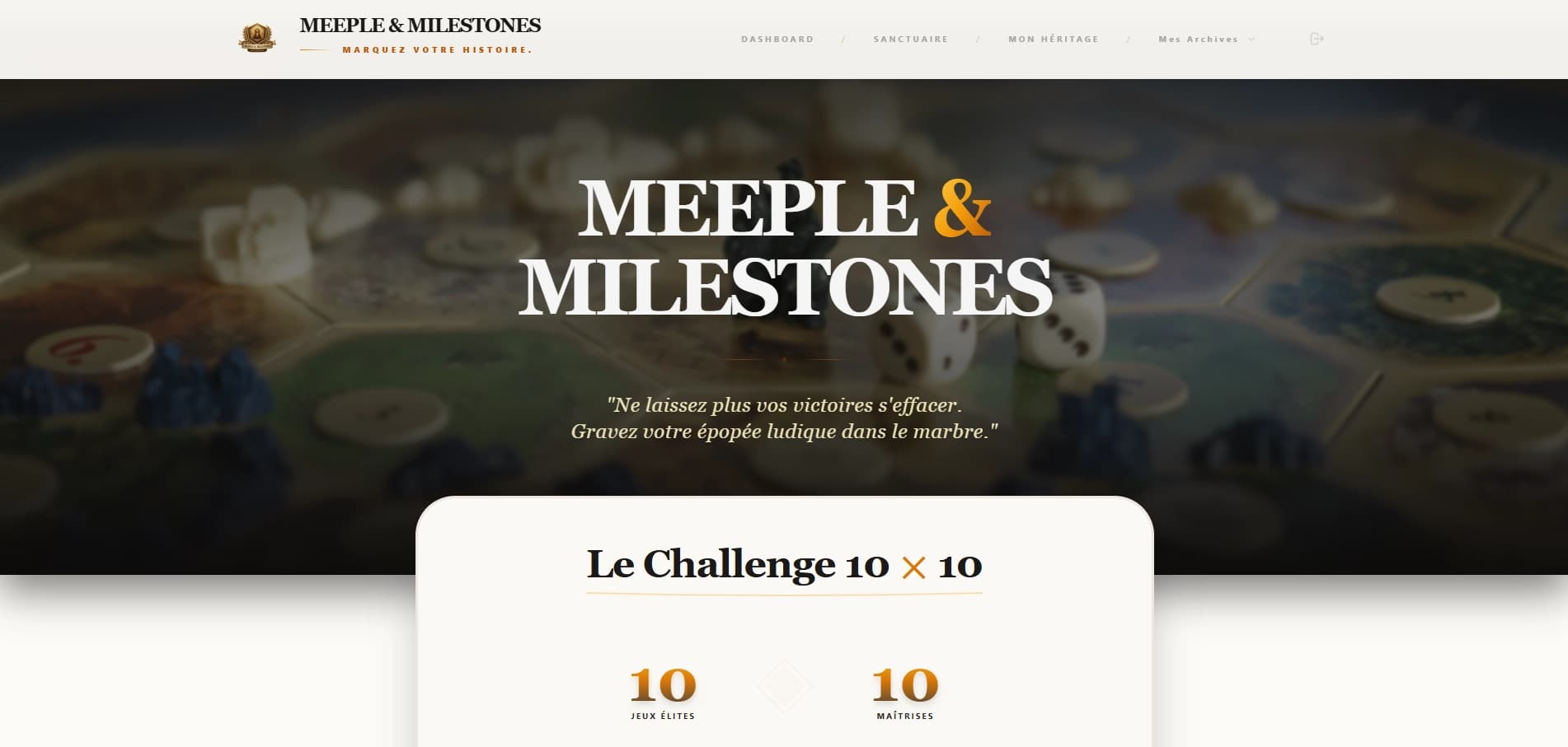 Meeple & Milestones